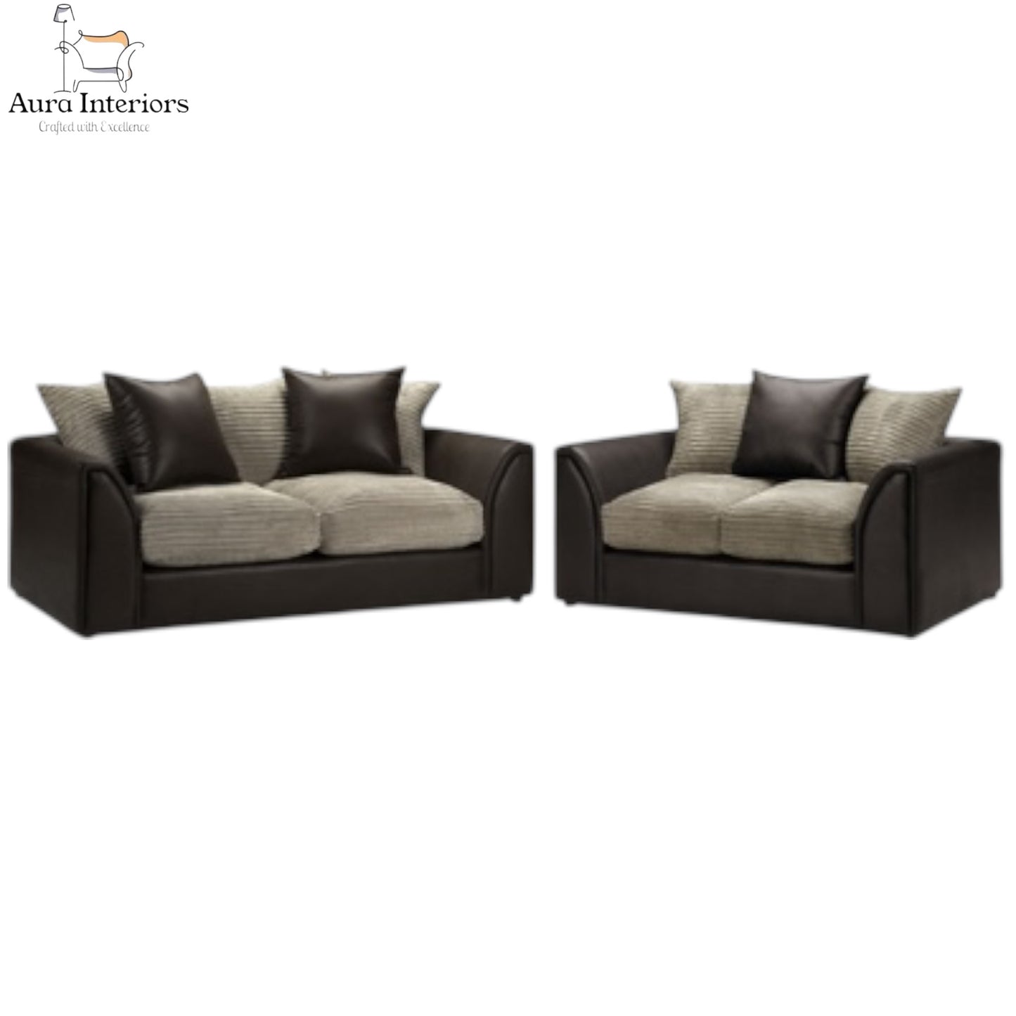 Danny Jumbo Cord 3+2 Seater Sofa Set - Versatile Design with Luxurious Comfort & Durable Construction