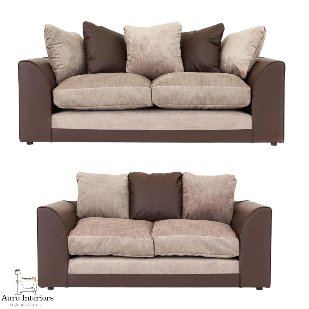Danny Jumbo Cord 3+2 Seater Sofa Set - Versatile Design with Luxurious Comfort & Durable Construction