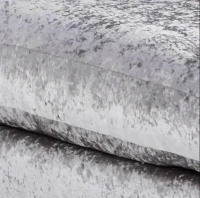 Crystal Crushed Velvet 4-Seater Corner Sofa (Left Side) Luxury L-Shaped Sofa with Memory Foam Cushions