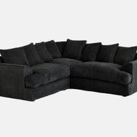 Manny Jumbo Cord 5-Seater Corner Sofa Luxury 3+2 Seater Set with Memory Foam Cushions