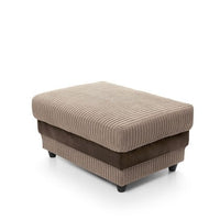 Dino Jumbo Cord Corner Sofa with Footstool Luxury 5-Seater with Washable Covers
