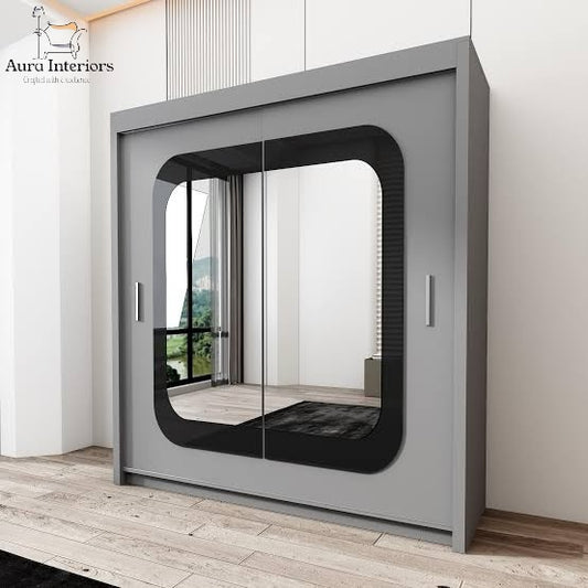 Chelsea Walnut 2-Door Mirrored Wardrobe