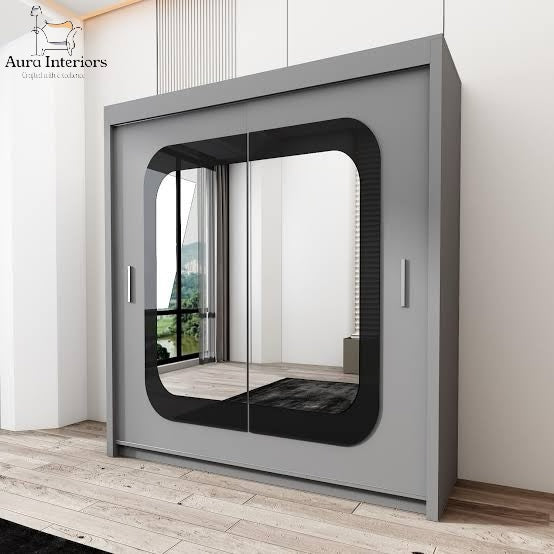 Chelsea Walnut 2-Door Mirrored Wardrobe