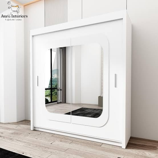 Chelsea Walnut 2-Door Mirrored Wardrobe