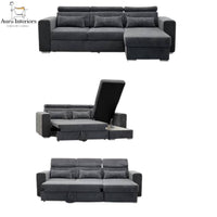 Luca Corner Sofa Bed with Storage