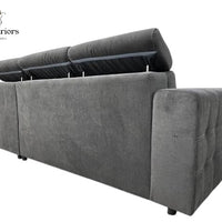 Luca Corner Sofa Bed with Storage