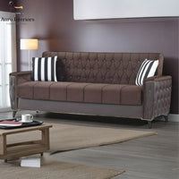 Modern Turkish Sofa Bed with Ottoman