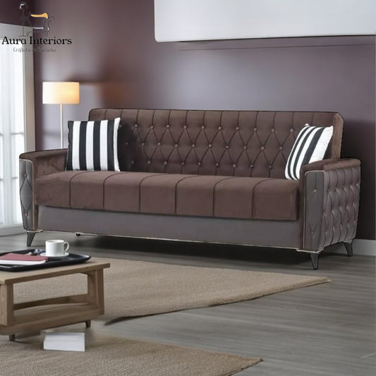 Modern Turkish Sofa Bed with Ottoman