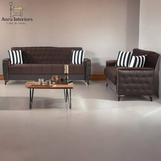 Modern Turkish Sofa Bed with Ottoman