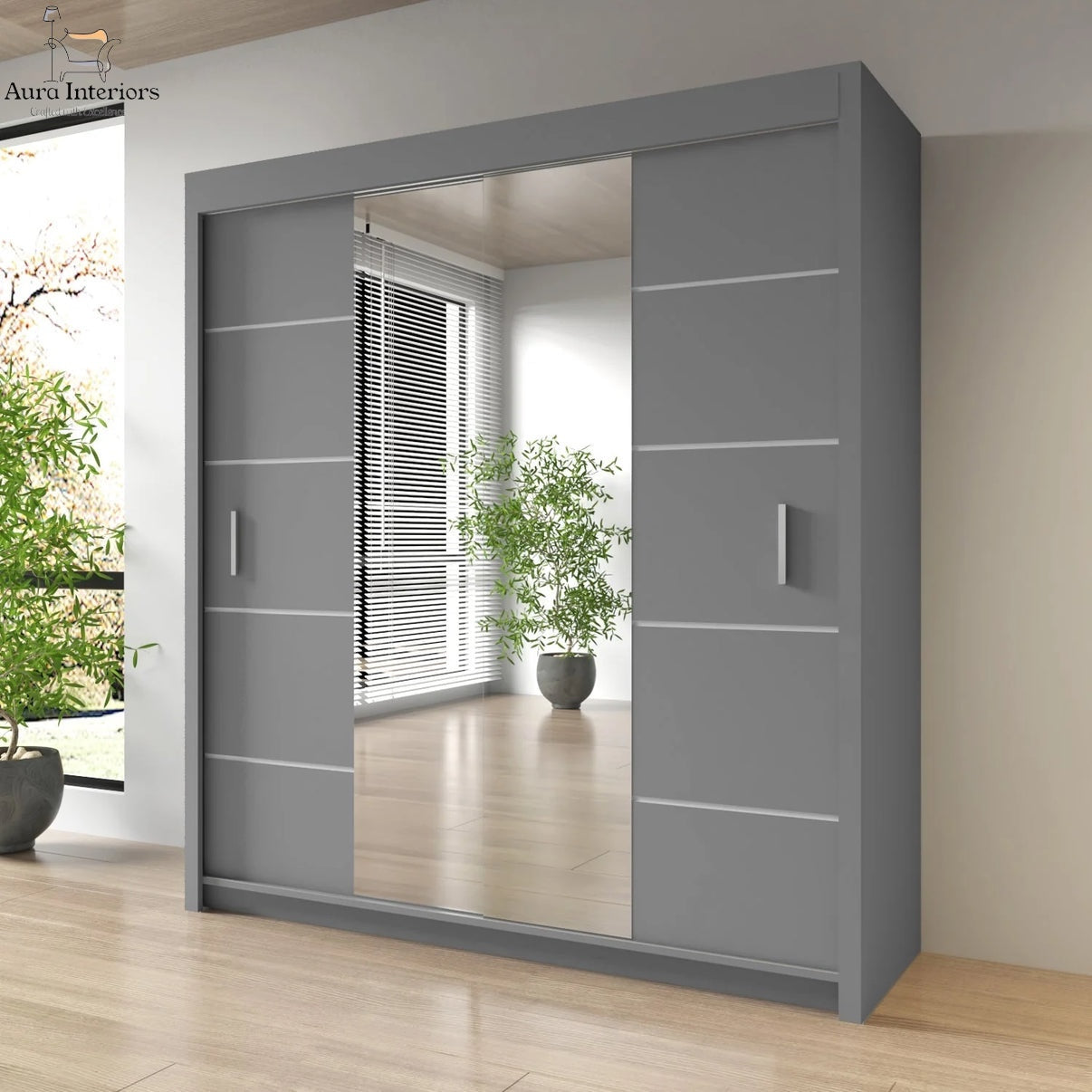 Oslo Mirror Sliding Door Wardrobe