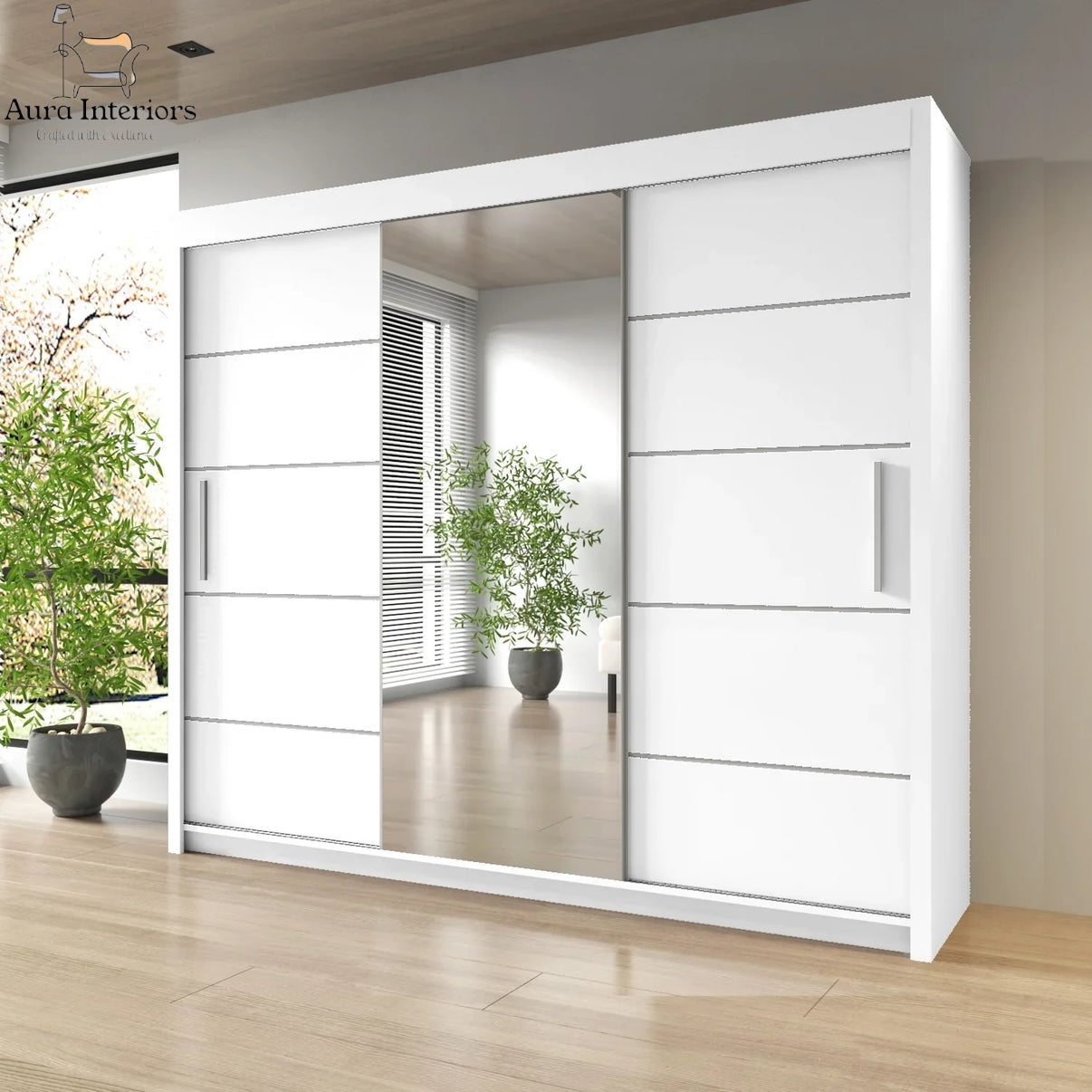 Oslo Mirror Sliding Door Wardrobe