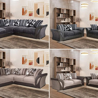 Shannon Corner Sofa – Luxury Chenille Fabric Sofa, Sturdy & Durable L-Shaped Design