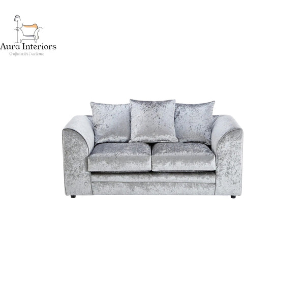 Crystal Crushed Velvet 2 Seater Sofa - Ultimate Comfort with Luxurious Velvet Upholstery & UK Made