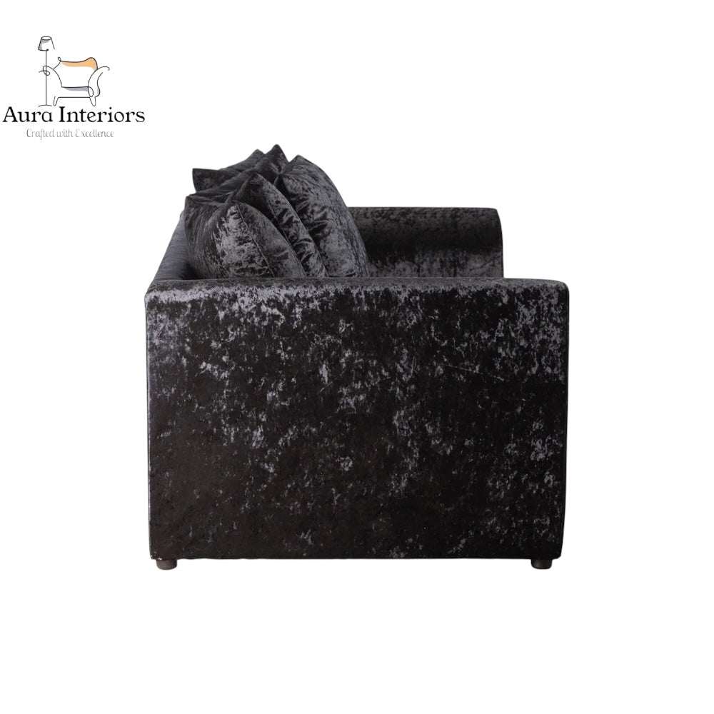 Crystal Crushed Velvet 3 Seater Sofa - Ultimate Comfort with Luxurious Velvet Upholstery