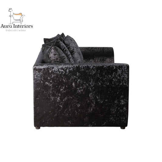 Crystal Crushed Velvet 3 Seater Sofa - Ultimate Comfort with Luxurious Velvet Upholstery