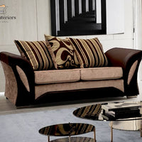Luxury 2 Seater Sofa - Shannon Chenille with Comfortable Foam Filling & Space-Saving Style