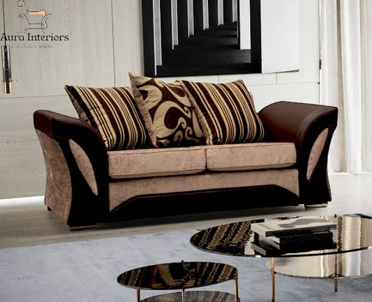 Luxury 2 Seater Sofa - Shannon Chenille with Comfortable Foam Filling & Space-Saving Style
