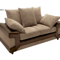 Dino 2 Seater Sofa - Sleek Faux Leather Upholstery with Comfortable Seating & Chrome Feet