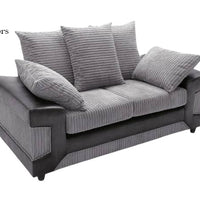 Dino 2 Seater Sofa - Sleek Faux Leather Upholstery with Comfortable Seating & Chrome Feet