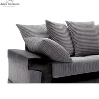 Dino 2 Seater Sofa - Sleek Faux Leather Upholstery with Comfortable Seating & Chrome Feet