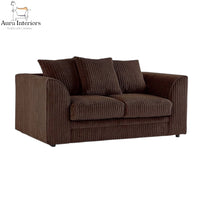 Manny Jumbo Cord 2 Seater Sofa - Luxurious Comfort with Durable Hardwood Frame & Compact Design
