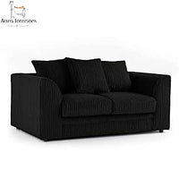 Manny Jumbo Cord 2 Seater Sofa - Luxurious Comfort with Durable Hardwood Frame & Compact Design