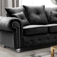 Ashwin Plush Velvet 2 Seater Sofa - Luxurious Comfort with Durable Construction & Spacious Design