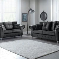 Ashwin Plush Velvet 3+2 Seater Sofa Set - Luxury Comfort & Stylish Design