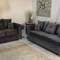 Ashwin Plush Velvet 3+2 Seater Sofa Set - Luxury Comfort & Stylish Design