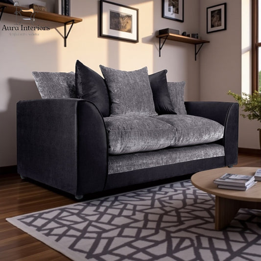 Danny Jumbo Cord 2 Seater Sofa - Compact Design with Luxurious Comfort & Washable Covers