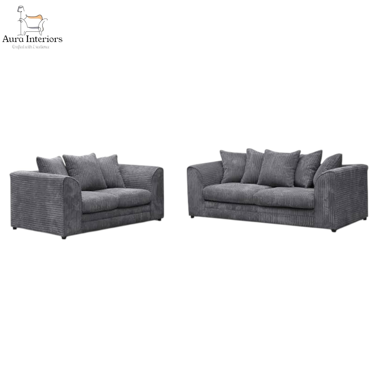 Manny 3+2 Seater Sofa Set - Exceptional Comfort with Luxurious Upholstery & Durable Construction