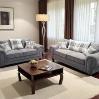 Luxury Chenille Sofa Set - Verona 3+2 Seater with Comfortable Design & Chrome Effect Legs