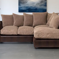 Danny L-Shape Jumbo Cord 4-Seater Corner Sofa - Left-Hand Luxury with Premium Comfort