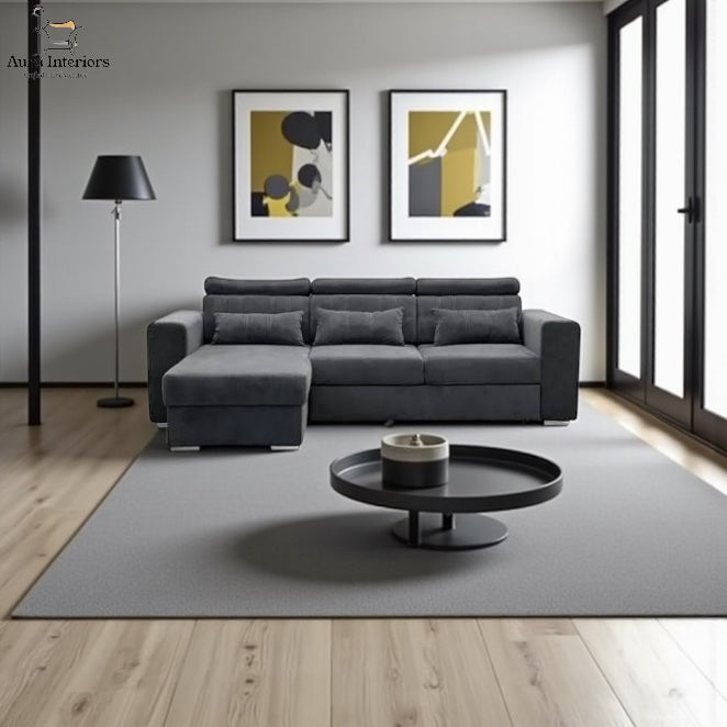 Luca Corner Sofa Bed with Storage